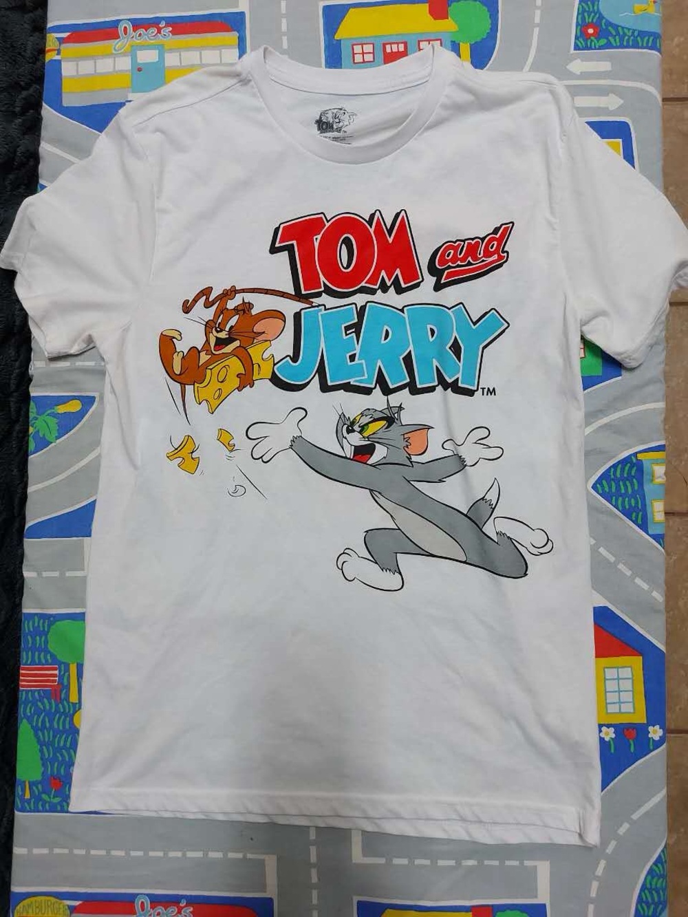 White Tom and Jerry t-shirt